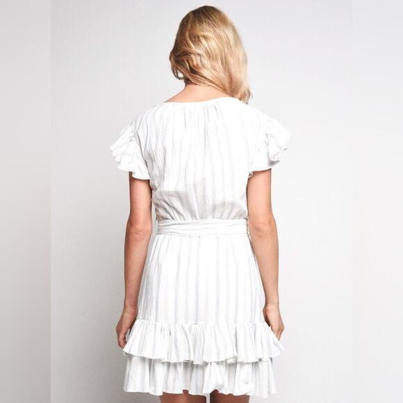 Rebecca Taylor White Ruffle Dress - Picture 4 of 12